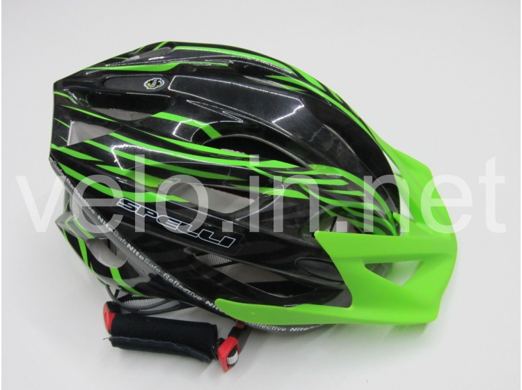 Шолом Spelli SBH-5900 розмір L (55-65 см) Чорно-зелений