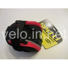 Сумка підсідельна SPELLI SSB-5041L чорно-червона