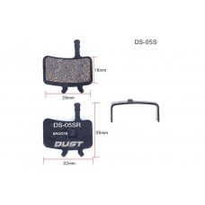 Колодки гальмівні напівметал DUST DS-05S AVID BB7、Juicy3/5/7