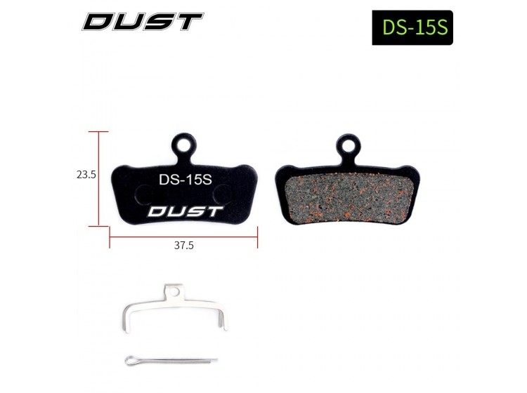 Колодки гальмівні напівметал DUST DS-15-1 E7 Trail, E9 Trail XO Trail, XX Trail GUIDE