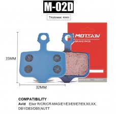 Гальмівні колодки MOTSUV мідні (Sram X0, X7, X9, XX, Avid Elixir 1,3,5,7,8)