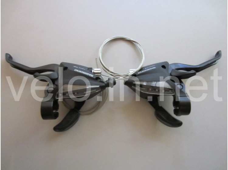Моноблоки, манетки, перемикачі SHIMANO ST-EF-500 3*7
