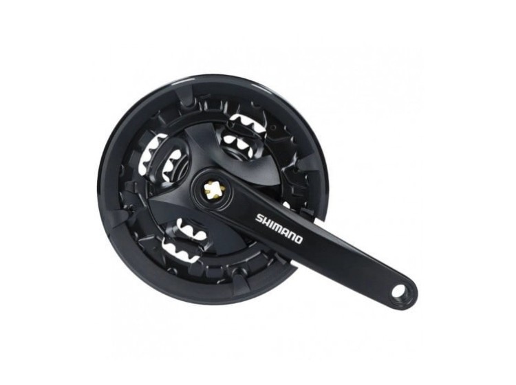Шатуни Shimano FC-МТ101 170мм 44х32х22Т з захистом та фіксуючим болтом